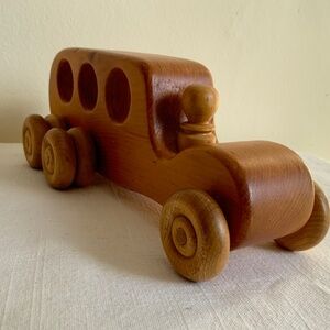 Vintage 70s wooden kid’s TOY CAR